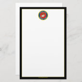 Siegel des Meereskorps - flach Briefpapier (Vorne/Hinten)