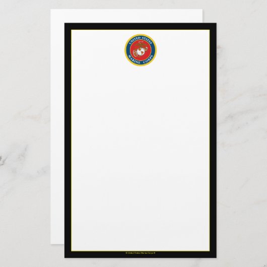 Siegel des Meereskorps - flach Briefpapier (Vorne/Hinten)