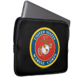 Siegel des Meereskorps - flach Laptopschutzhülle (Vorne Rechts)