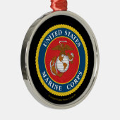 Siegel des Meereskorps - flach Ornament Aus Metall (Rechts)