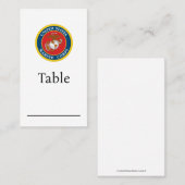 Siegel des Meereskorps - flach Platzkarte (Vorne/Hinten)