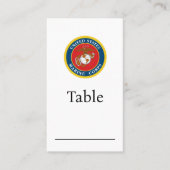 Siegel des Meereskorps - flach Platzkarte (Vorderseite)