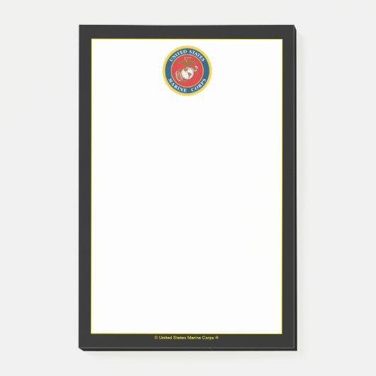 Siegel des Meereskorps - flach Post-it Klebezettel (Vorderseite)