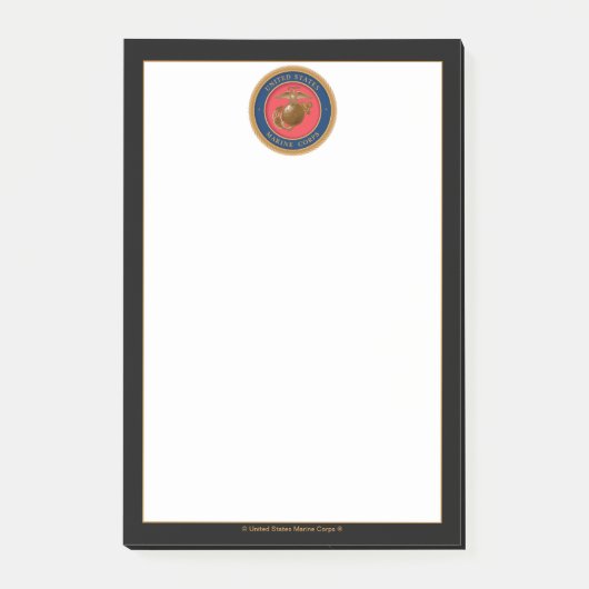 Siegel des Meereskorps Post-it Klebezettel (Vorderseite)