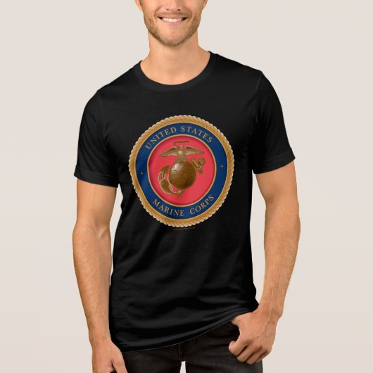 Siegel des Meereskorps Tri-Blend Shirt (Vorderseite)