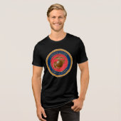 Siegel des Meereskorps Tri-Blend Shirt (Vorderseite voll)