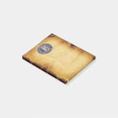 SIEGEL DES Pergaments der RITTER TEMPLAR Post-it Klebezettel (angewinkelt)