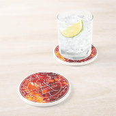 Siegel des Solomon Secret Pentagramm Altar Unterse Getränkeuntersetzer (Seite)