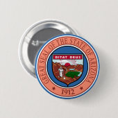 Siegel des Staat Arizona USA Button (Vorne & Hinten)