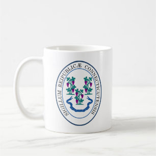 Siegel des US-Bundesstaates Connecticut Kaffeetasse