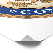 SIEGEL des US-Kongresses Poster (Ecke)