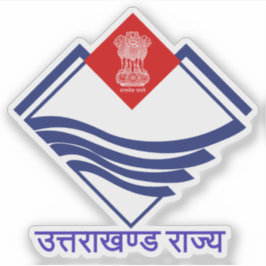 Siegel des Uttarakhand-Staat, Indien Aufkleber