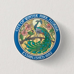 Siegel des Winterparks, Florida Button