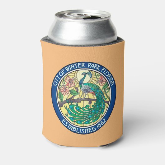 Siegel des Winterparks, Florida Dosenkühler (Kanne Rückseite)