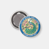Siegel des Winterparks, Florida Magnet (Vorderseite/Rückseite)