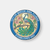 Siegel des Winterparks, Florida Magnet (Vorne)