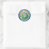 Siegel des Winterparks, Florida Runder Aufkleber (Tasche)