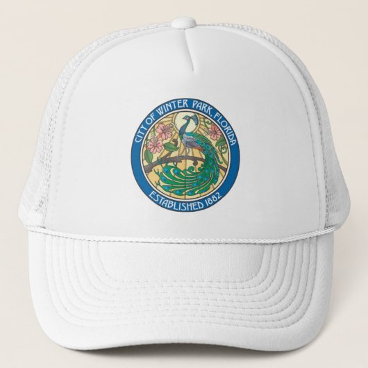 Siegel des Winterparks, Florida Truckerkappe (Vorderseite)