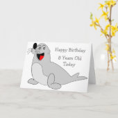 Siegel Design Personalisiert 8. Geburtstag Karte (Gelbe Blume)