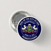 Siegel Erie, Pennsylvania Button (Vorne & Hinten)