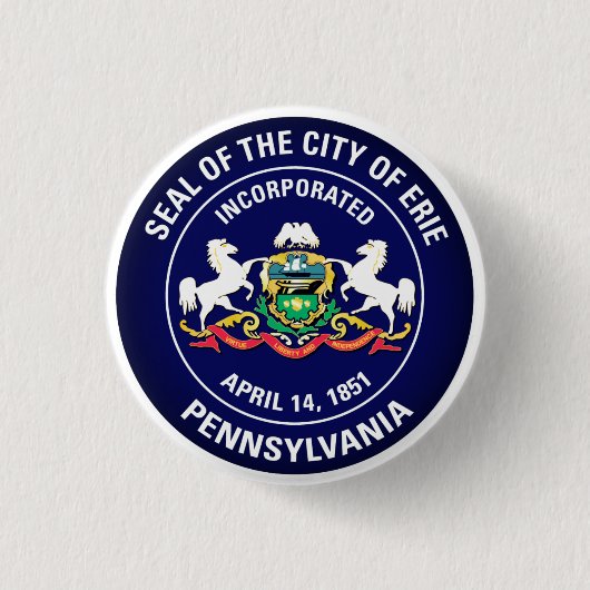 Siegel Erie, Pennsylvania Button (Vorderseite)