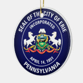 Siegel Erie, Pennsylvania Keramik Ornament (Links)