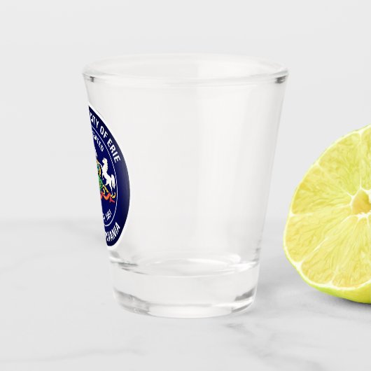 Siegel Erie, Pennsylvania Schnapsglas (Rechts)