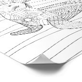 Siegel Erwachsenenfarben-Poster Poster (Ecke)