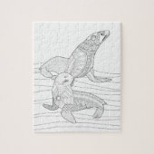 Siegel Erwachsenenfarbpuzzle Puzzle (Vertikal)