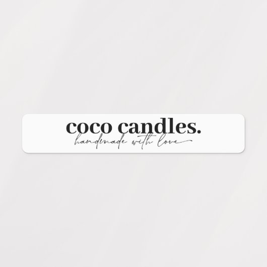 Siegel-Etikett mit dünner Kerze Etiketten (Design 1)