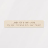 Siegel-Etiketten für neutrale Kerzen Etiketten (Design 1)