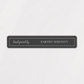 Siegel-Etiketten mit schwarzer und weißer Kerze Etiketten (Design 2)