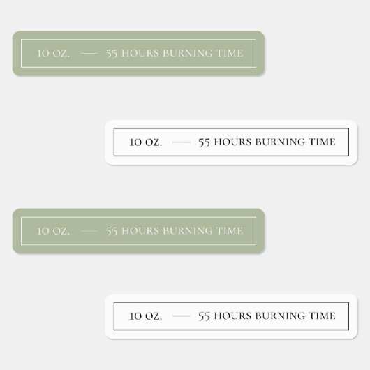 Siegel-Etiketten mit weißer und weißer Kerze Etiketten (Gruppe)
