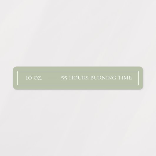 Siegel-Etiketten mit weißer und weißer Kerze Etiketten (Design 1)