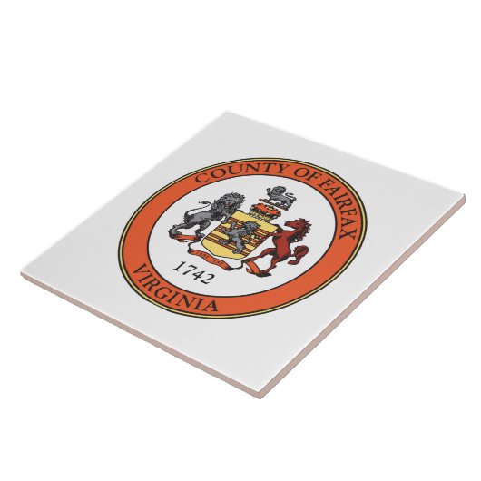 Siegel Fairfax Landkreis, Virginia Fliese (Seite)