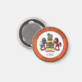 Siegel Fairfax Landkreis, Virginia Magnet (Vorderseite/Rückseite)