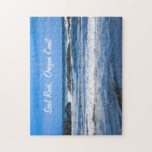 Siegel-Felsen-Oregon-Küste auf pazifischem Ozean Puzzle (Vertikal)