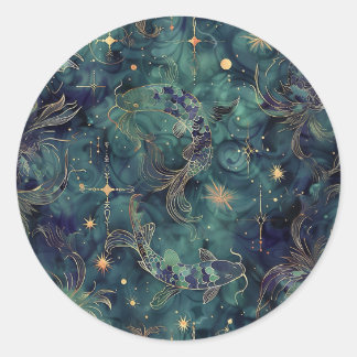 Siegel für die Astrologie Runder Aufkleber