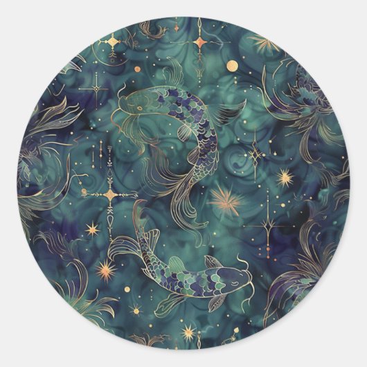 Siegel für die Astrologie Runder Aufkleber (Vorderseite)