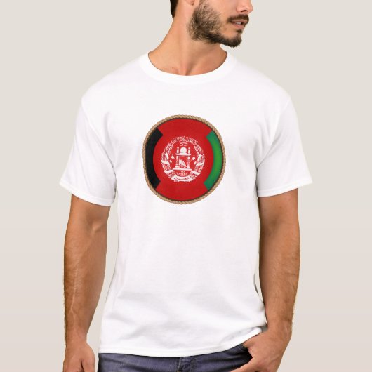 Siegel für die coole Afghanistan-Flagge T-Shirt (Vorderseite)