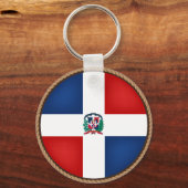Siegel für die coole Dominikanische Republik Schlüsselanhänger (Vorderseite)