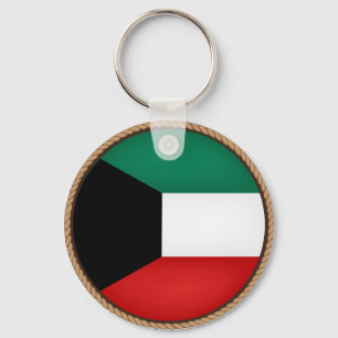 Siegel für die coole Kuwait-Flagge Schlüsselanhänger