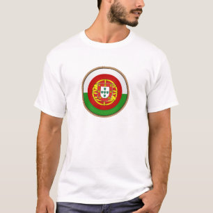 Siegel für die Flagge cooles Portugal T-Shirt