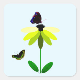 Siegel für die Ruhe Quadratischer Aufkleber