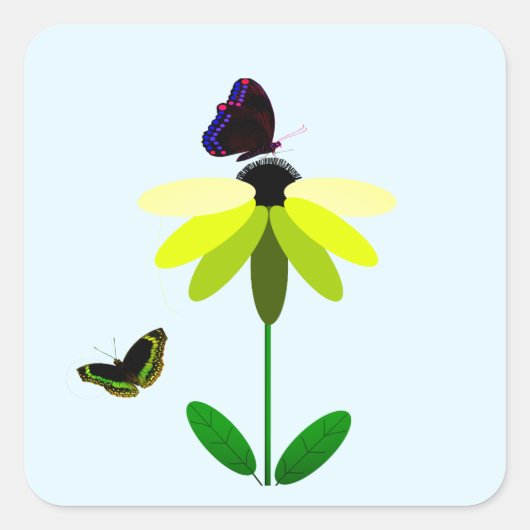 Siegel für die Ruhe Quadratischer Aufkleber (Vorderseite)