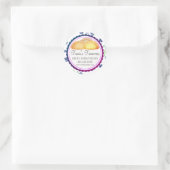 Siegel für die Umsätze in der Bäckerei Runder Aufkleber (Tasche)