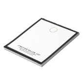 Siegel für einfache Luxus-Gold-Logos Notizblock (Rotiert)