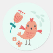 Siegel für Holztiere Runder Aufkleber (Vorderseite)