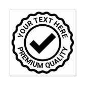 Siegel für Karo-Kontrolle in benutzerdefinierter Q Gummistempel (Prägung)