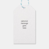 Siegel für kundenspezifische Typografie Geschenkanhänger (Rückseite)